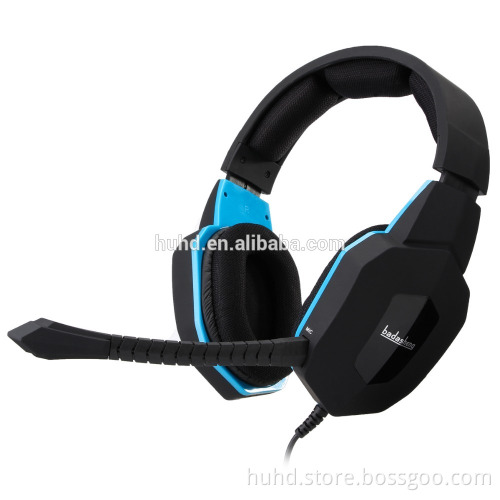 Noise cancelling big earcups video stereo gaming headset detachable microphone gaming headphone for PS4 Xobx one PS3 Xbox 360 PC